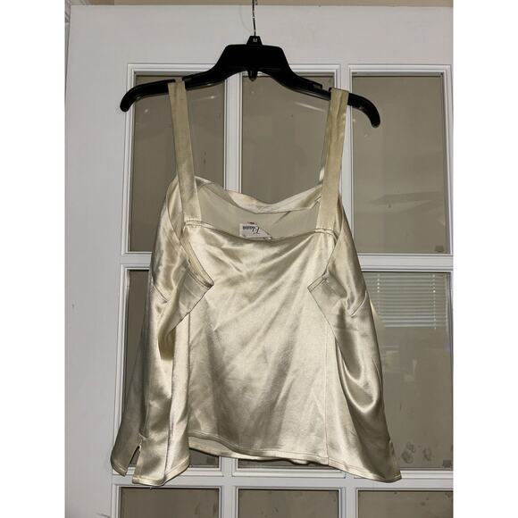 Liz Elana cream suit tank sleeveless triacetate classy size 20 - Picture 3 of 3
